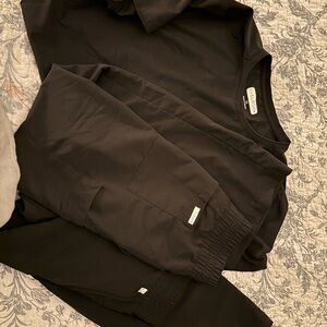 Resurge Scrub Set- Crystal wide leg, high waist (2x) & Citrine 1 pocket top (3X)